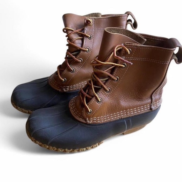 Brown and Black Duck Boots - Picture 1 of 3